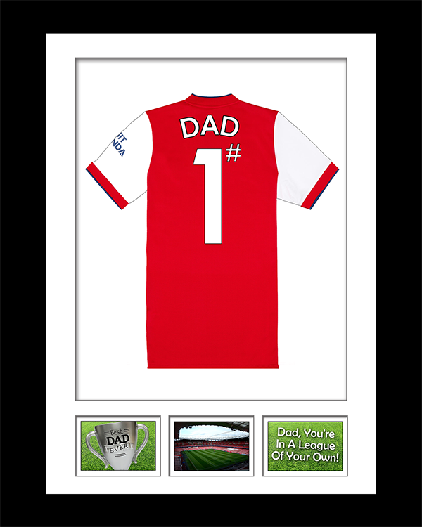 Arsenal Number 1 Dad Shirt Framed Artwork