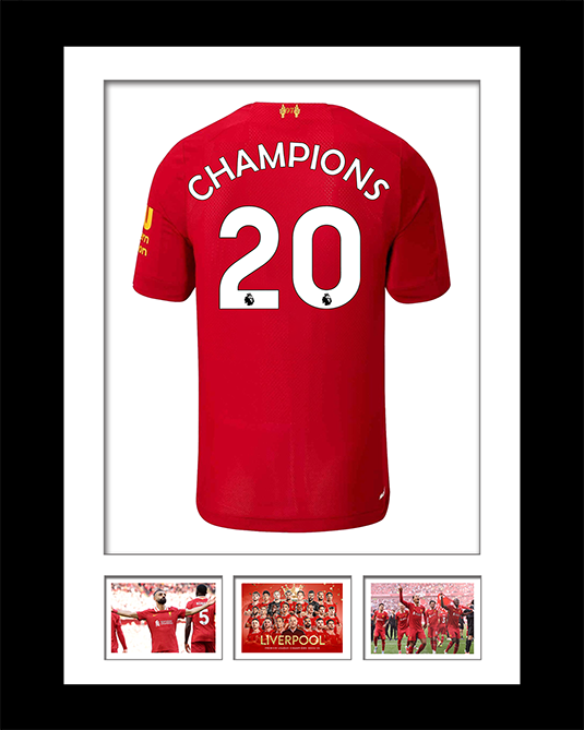 Liverpool Champions 20 Shirt Framed Artwork