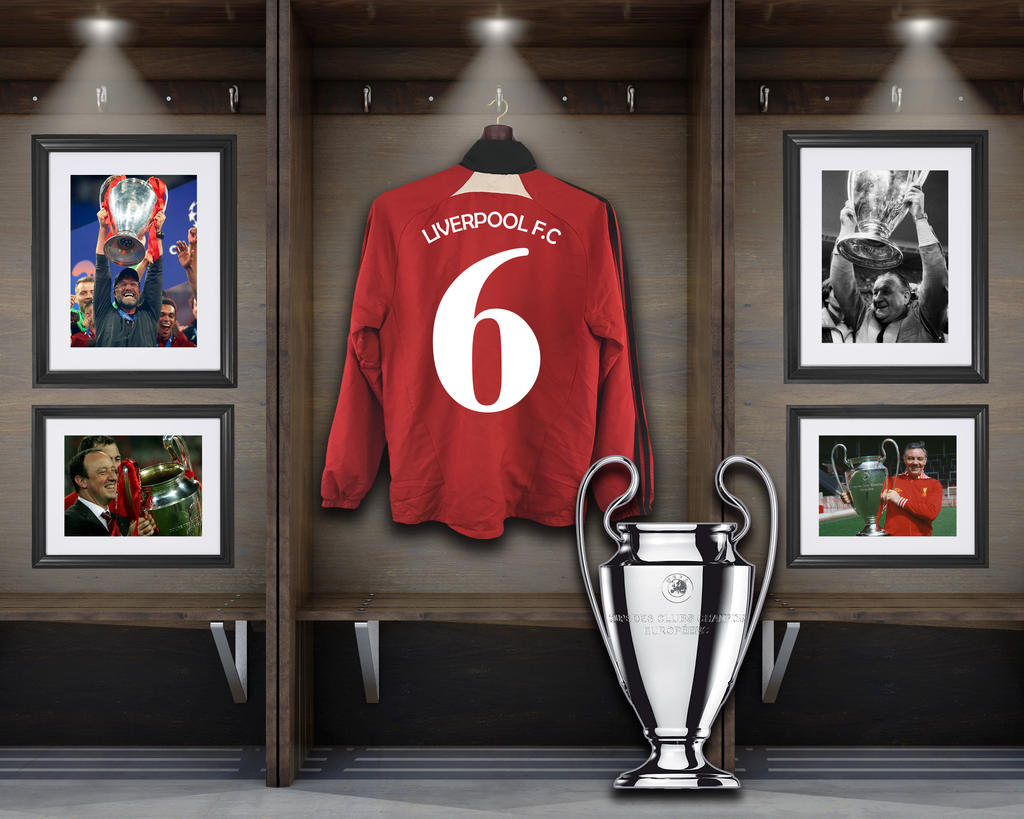 Liverpool Changing Room Shirt Frames Artwork