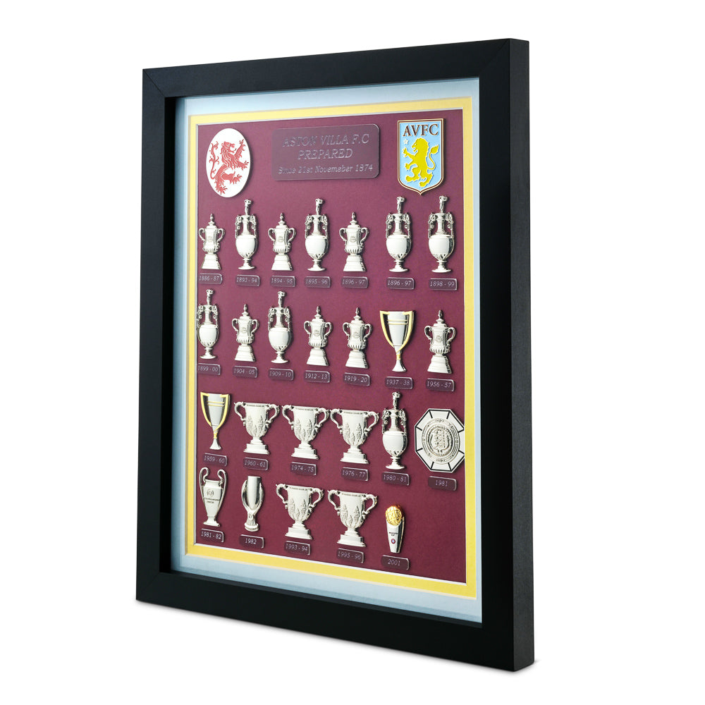 Framed Aston Villa Club History