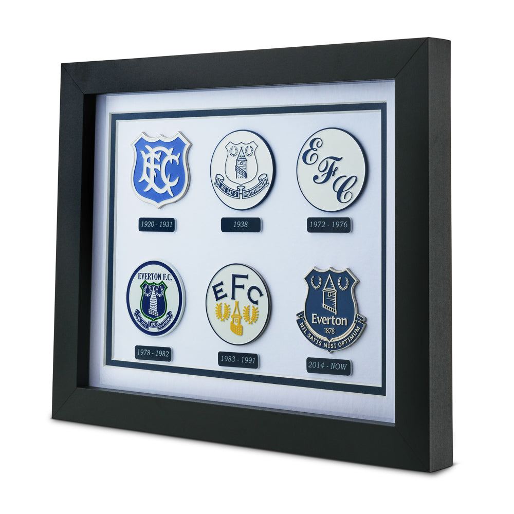 Framed Crest History Everton