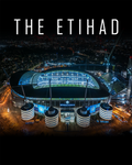 Manchester City Etihad Stadium at Night Framed