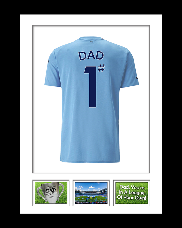 Manchester City Number 1 Dad Shirt Framed Artwork