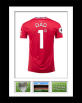 Manchester United Number 1 Dad Shirt Framed Artwork