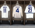 Leeds Changing Room Old Shirts Framed Artwork