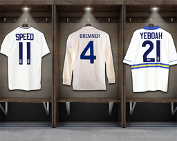 Leeds Changing Room Old Shirts Framed Artwork